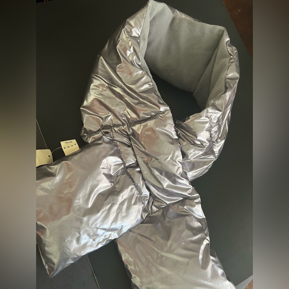Silver Metallic Unique Scarf